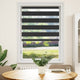 Vidaxl duo rouleau aveugle 100 x 175 cm noir