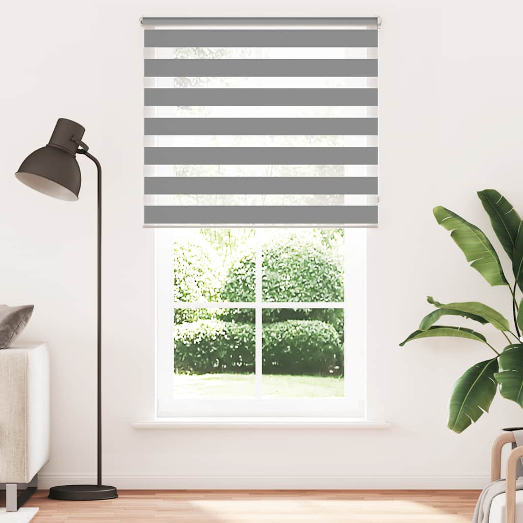 Vidaxl duo rouleau aveugle 120 x 230 cm gris