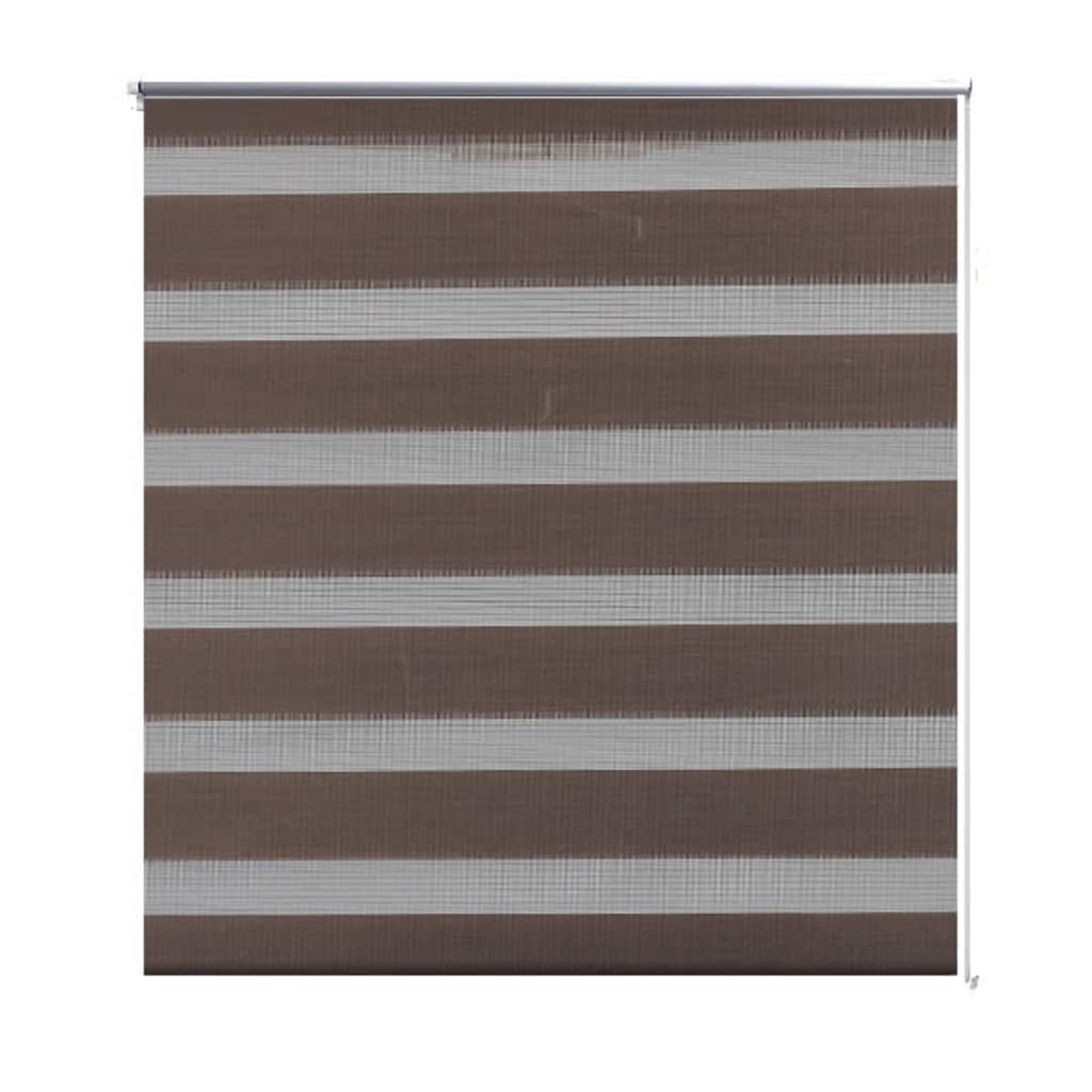 Vidaxl Duo Roller aveugle 120 x 230 cm Café marron