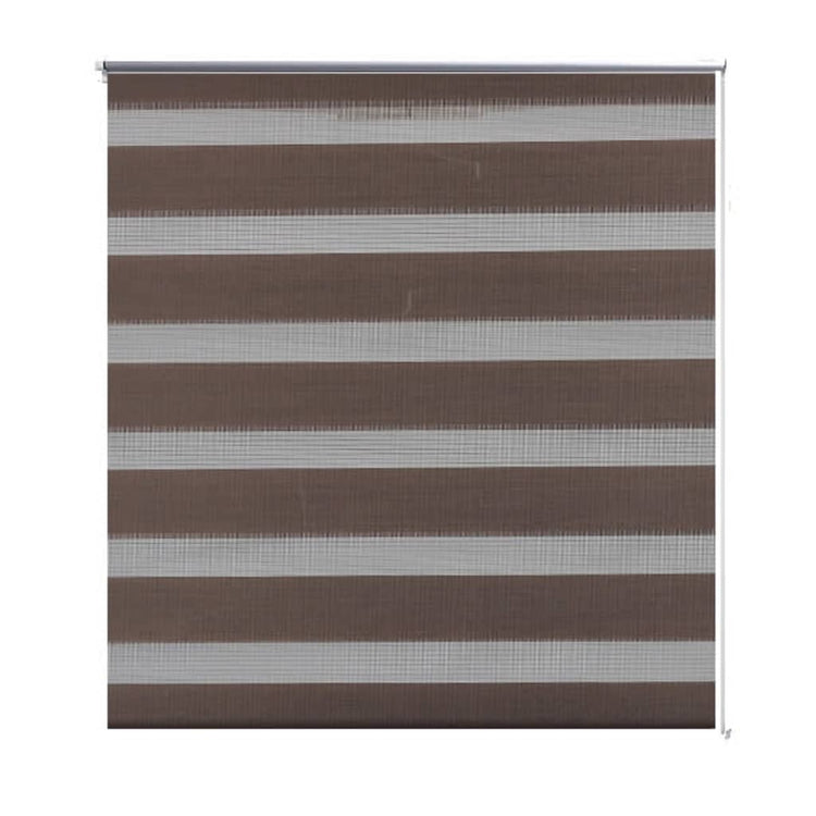 Vidaxl Duo Roller aveugle 120 x 230 cm Café marron