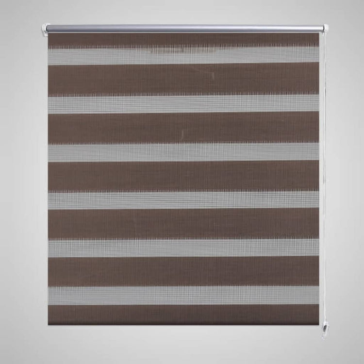 Vidaxl Duo Roller aveugle 120 x 230 cm Café marron