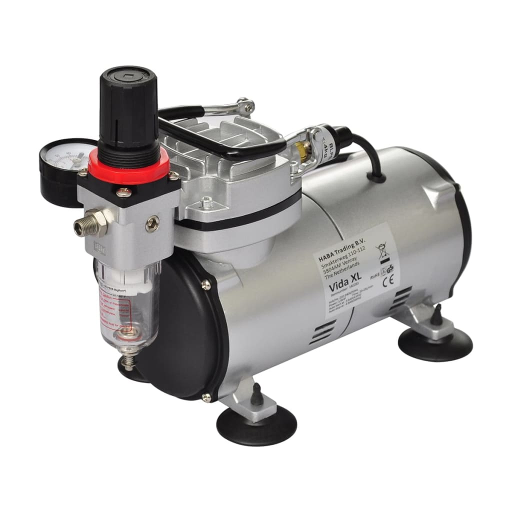 Ensemble de compresseur Vidaxl Airbrush avec 2 pistolets