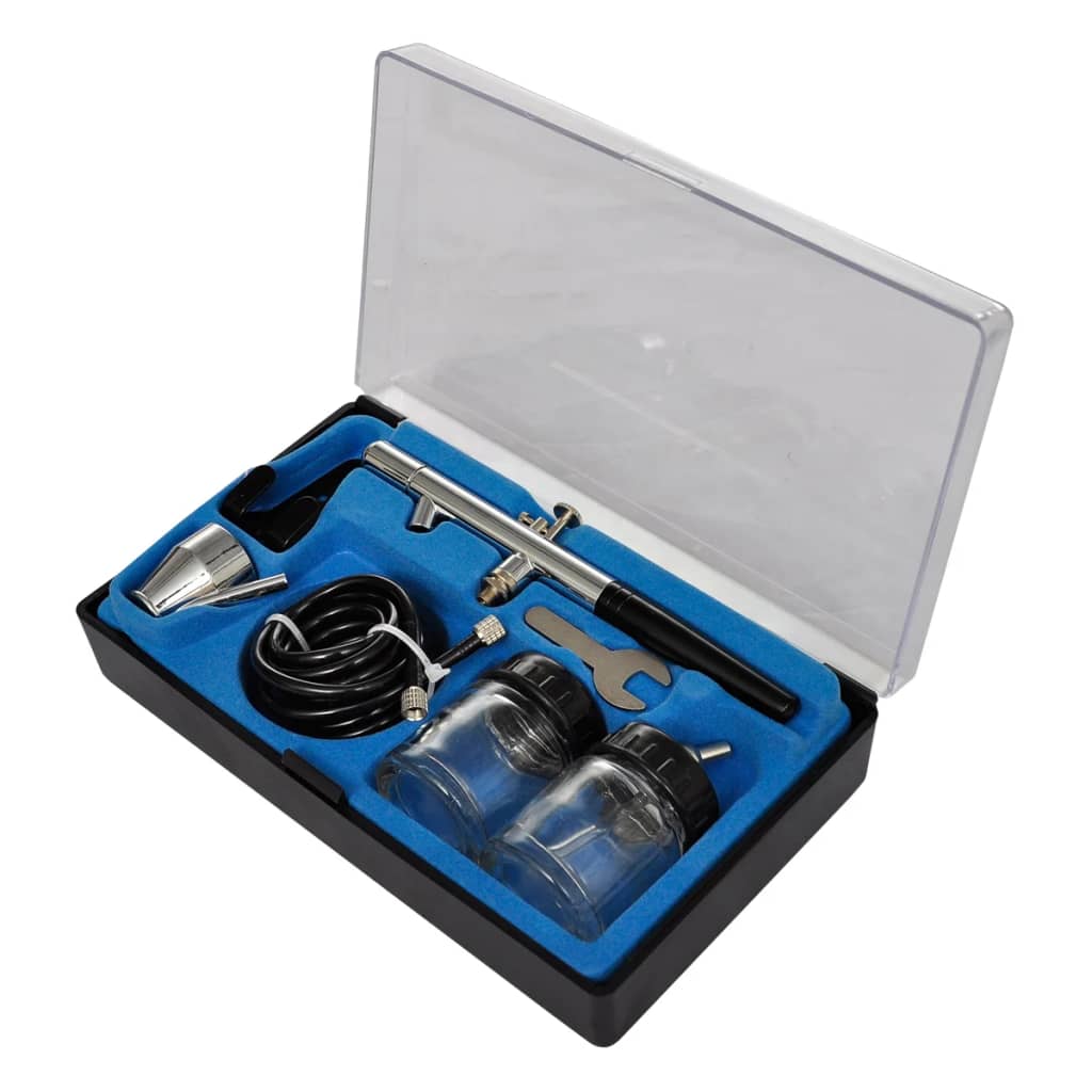 Ensemble de compresseur Vidaxl Airbrush avec 3 pistolets