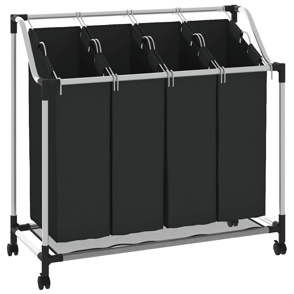 Vidaxl Wass Starter avec 4 dos noir et gris