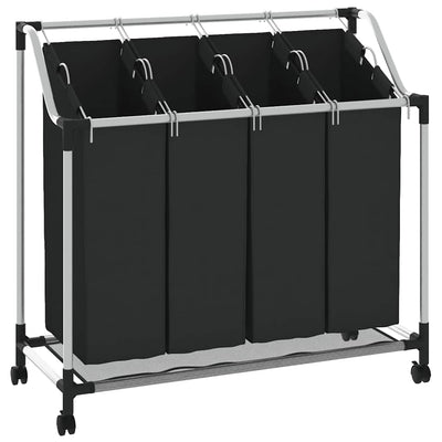 Vidaxl Wass Starter avec 4 dos noir et gris