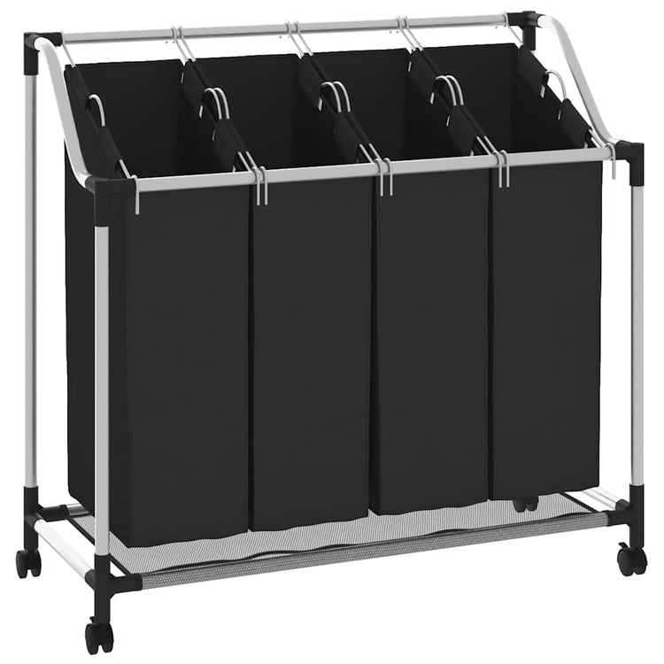 Vidaxl Wass Starter avec 4 dos noir et gris