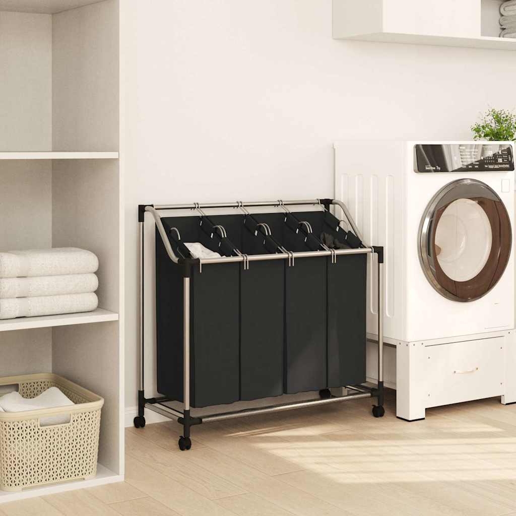 Vidaxl Wass Starter avec 4 dos noir et gris