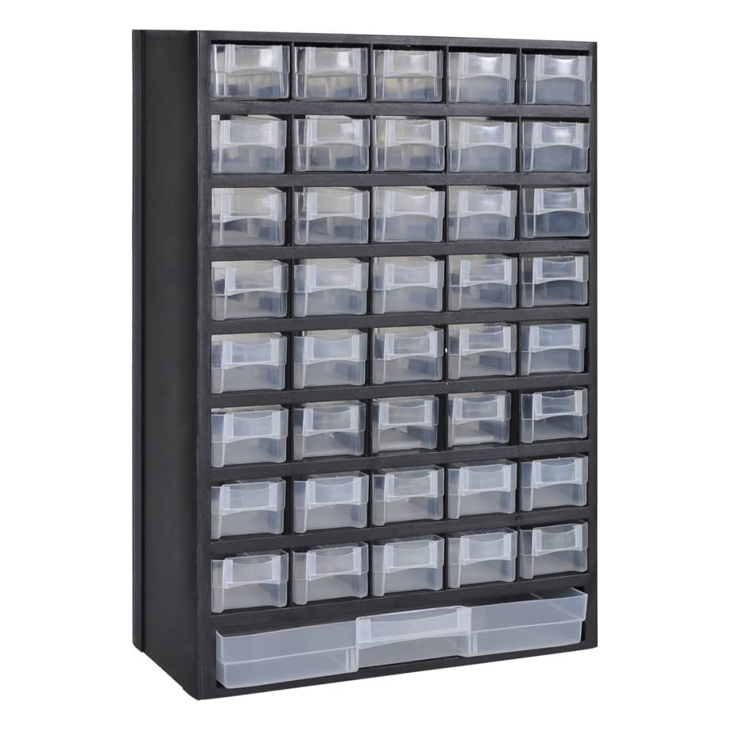 Vidaxl Toolbox Plastique avec 41 tiroirs