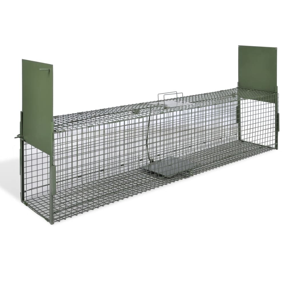 Vidaxl Animal Trap avec 2 portes 150x30x30 cm
