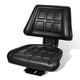Chaise de tracteur Vidaxl avec dossier noir