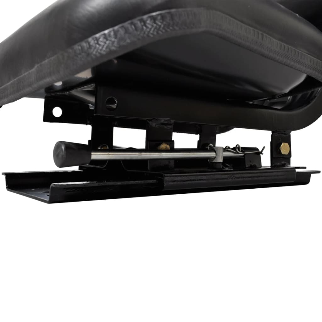 Chaise de tracteur Vidaxl avec dossier noir
