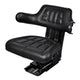 Chaise de tracteur Vidaxl avec suspension noire