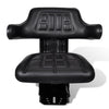 Chaise de tracteur Vidaxl avec suspension noire