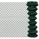 Vidaxl clôture grillagée 1,25x25 m acier