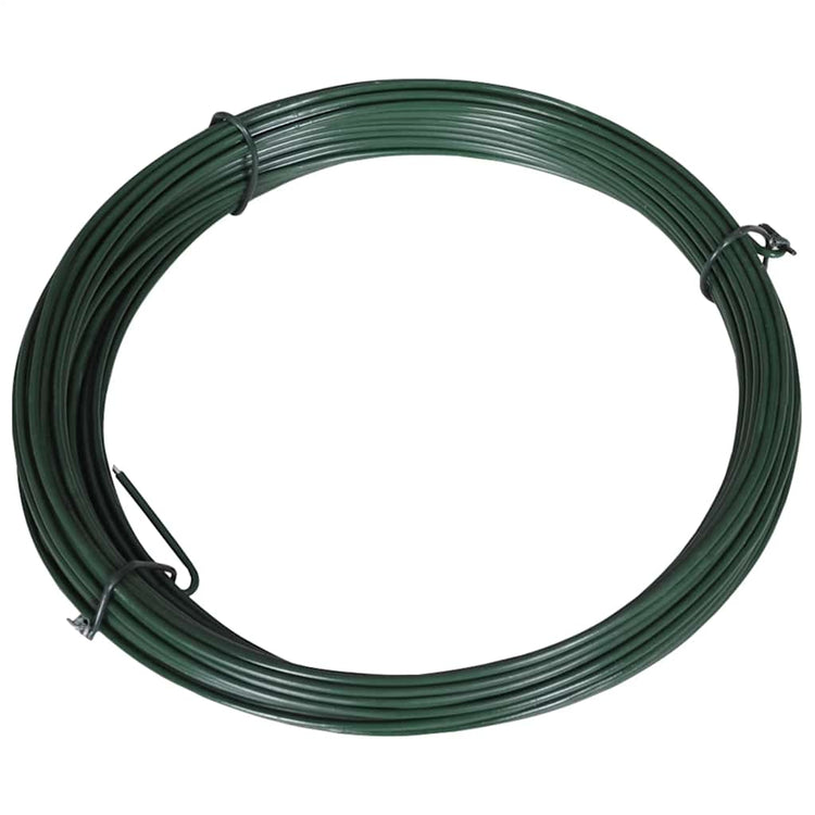 Vidaxxl fil d'attache de clôture 25 m 1,4 2 mm acier vert