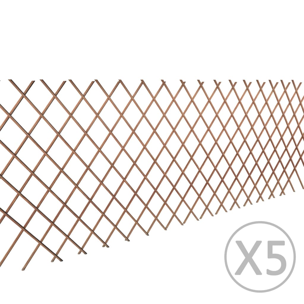 Vidaxl Garden Slat Travail 5 ST 180X90 CM WILLOW