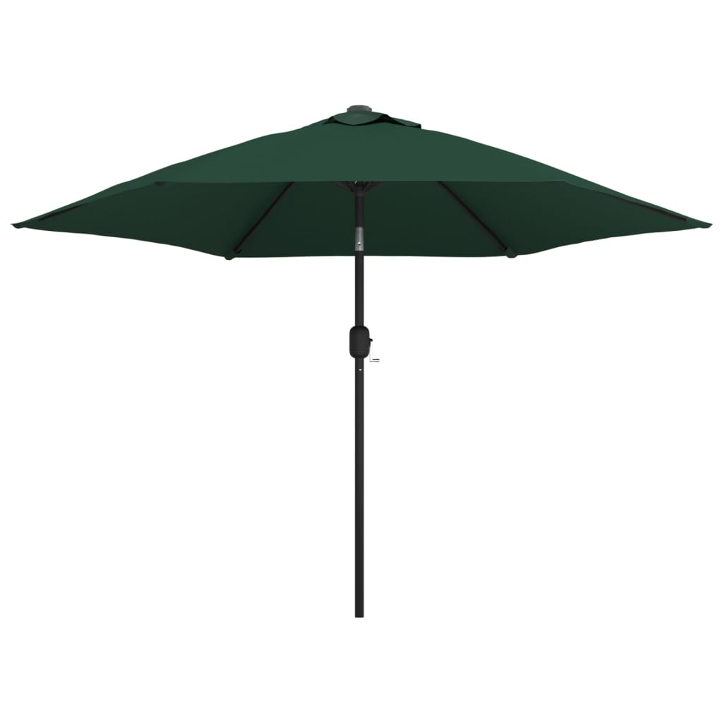 Parasol vidaxl avec poteau en acier 3 m vert