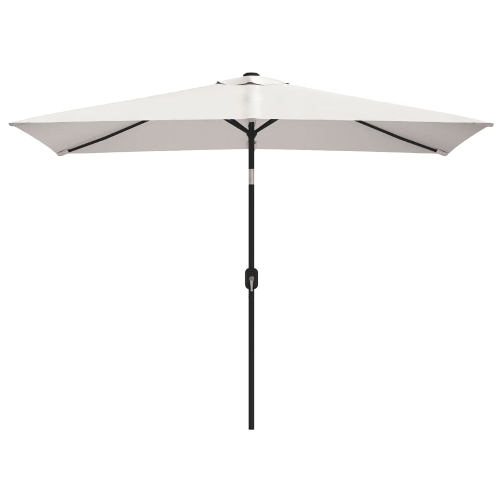 Vidaxl parasol quadrangulaire sable blanc 200 x 300 cm