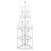 Vidaxl rack de plante angulaire romy (blanc)