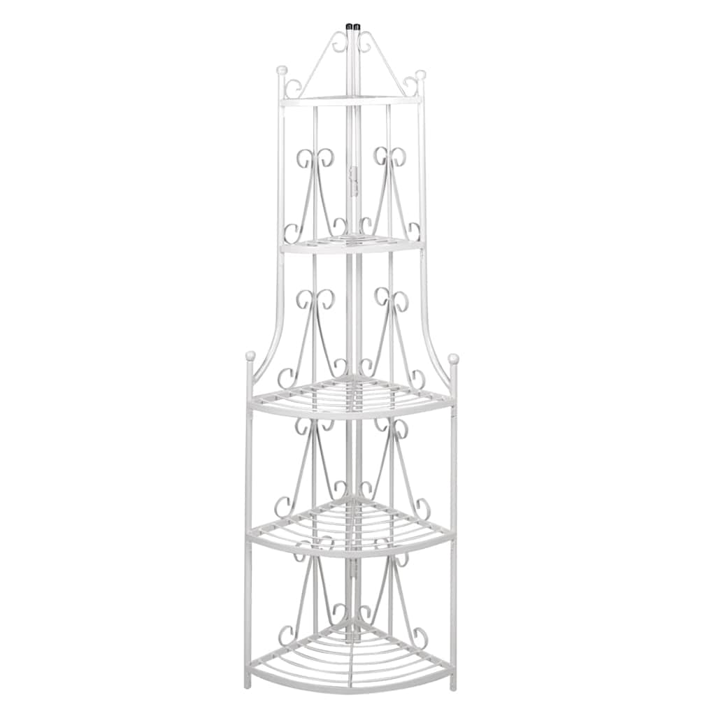 Vidaxl rack de plante angulaire romy (blanc)