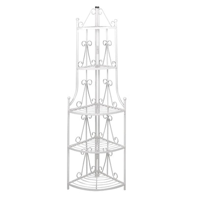 Vidaxl rack de plante angulaire romy (blanc)