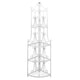Vidaxl rack de plante angulaire romy (blanc)
