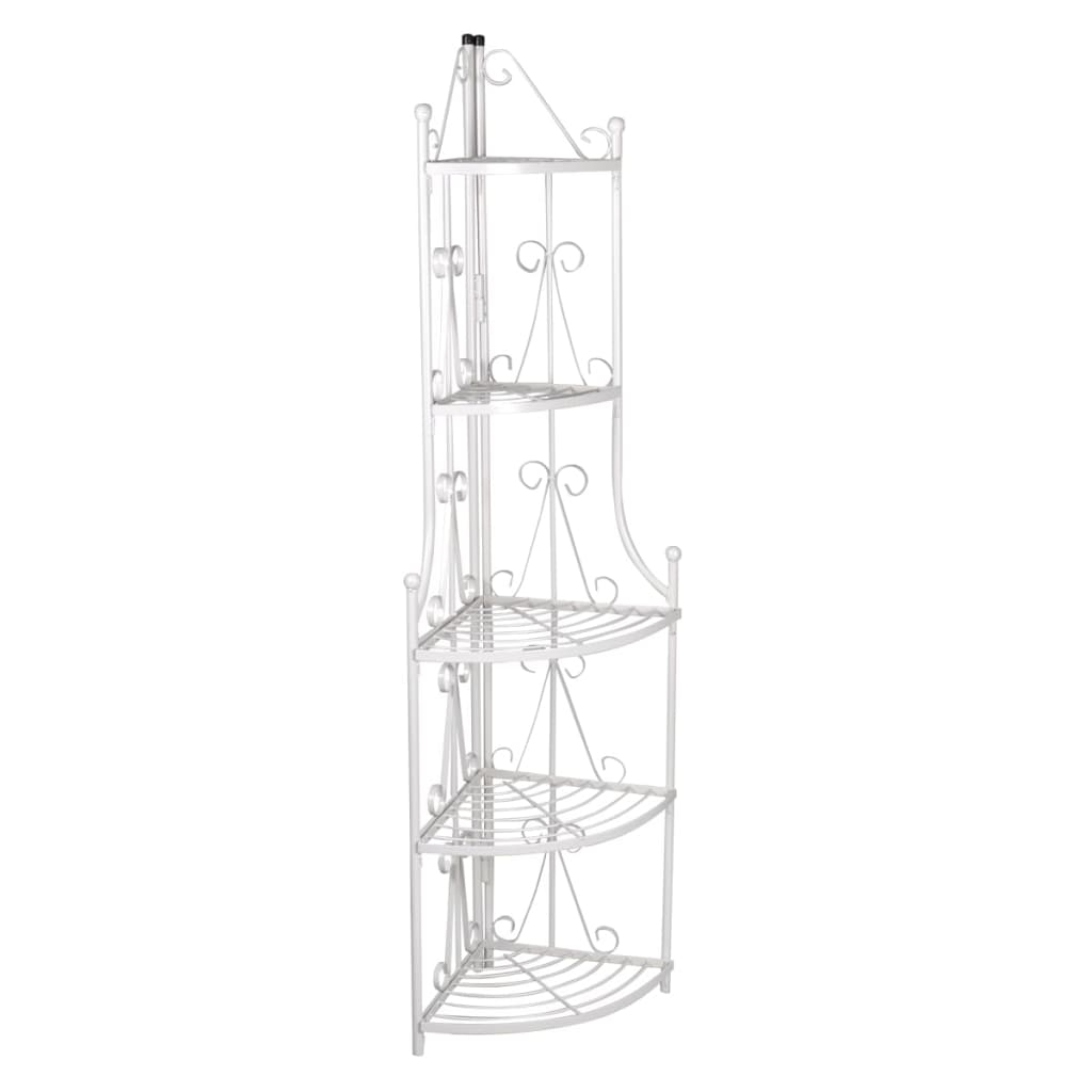 Vidaxl rack de plante angulaire romy (blanc)
