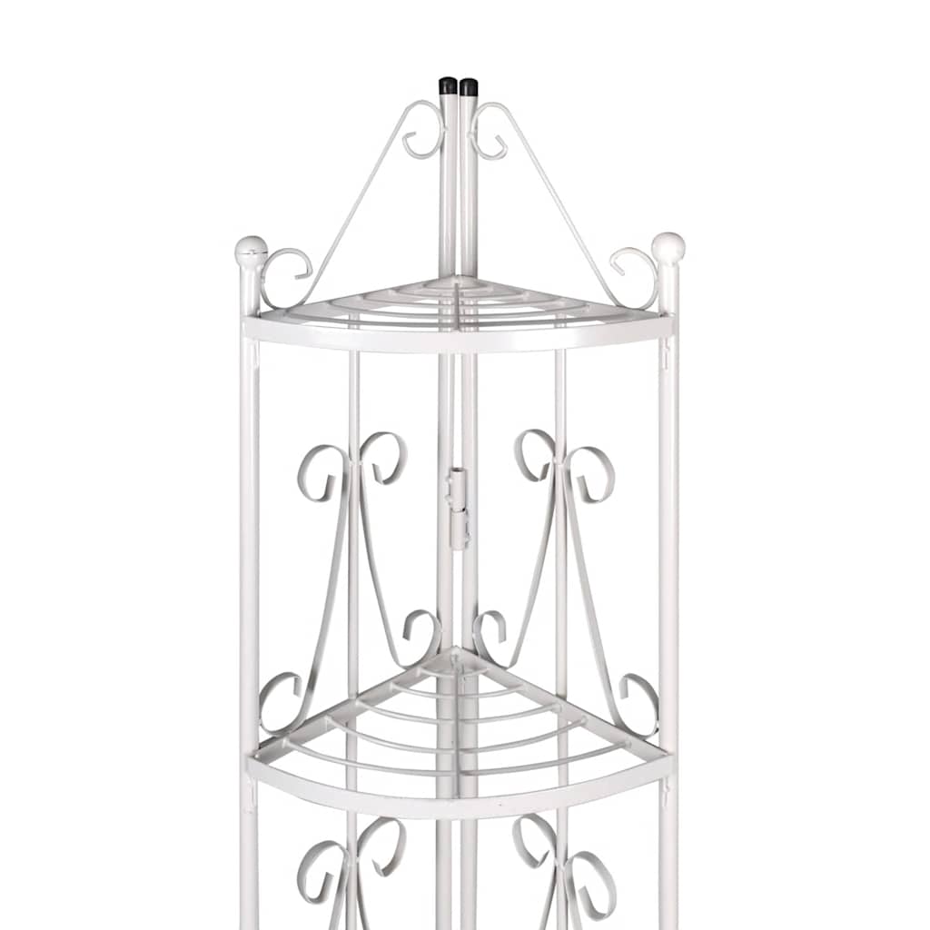 Vidaxl rack de plante angulaire romy (blanc)