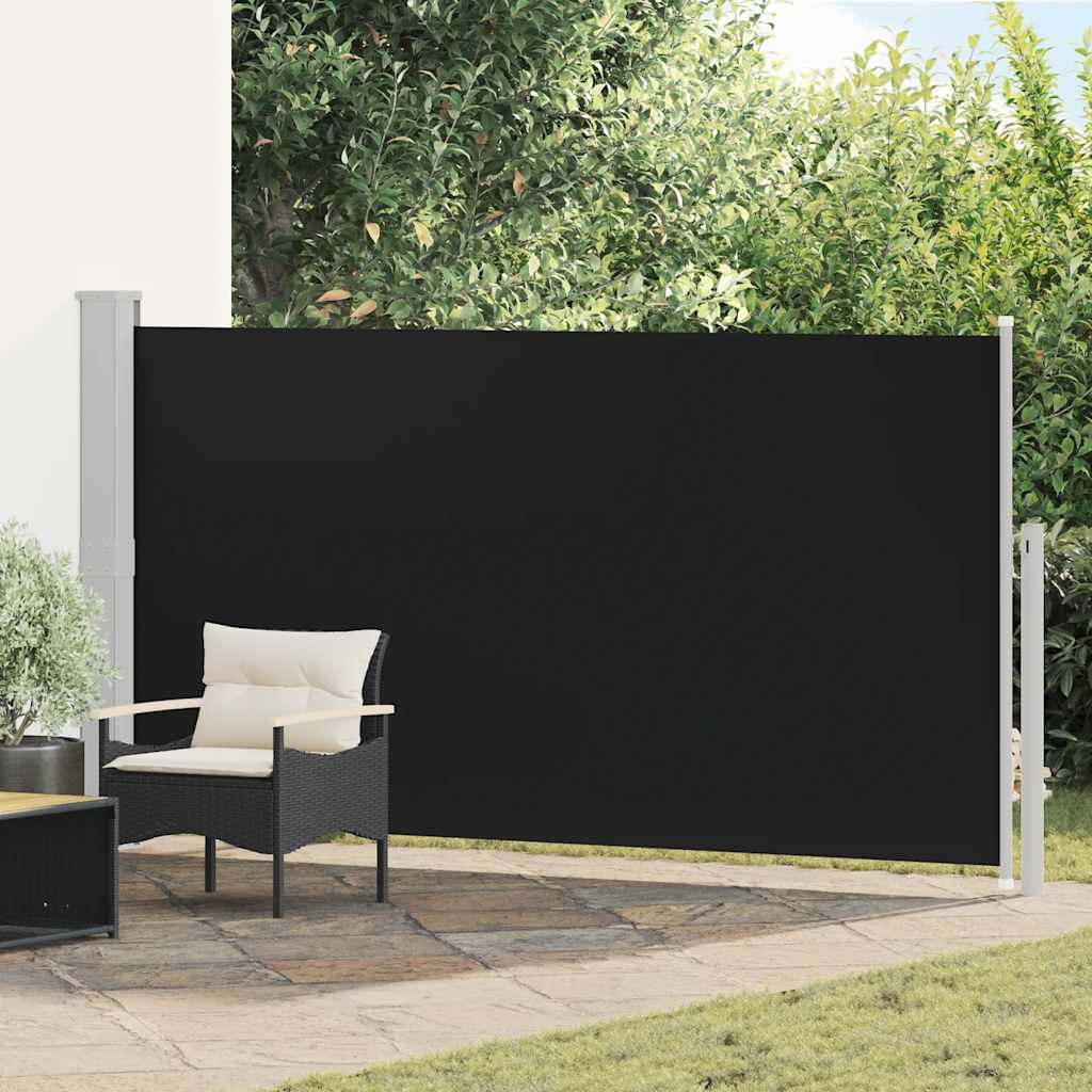 Vidaxl Wind Scred Sundable Extenable 160x300 cm noir