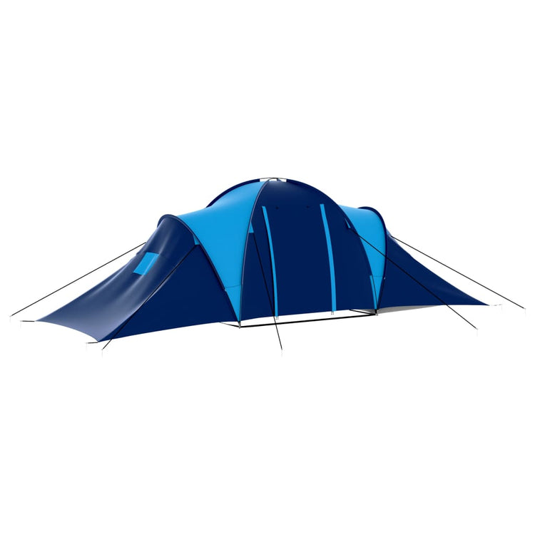 Tente VIDAXL 9 personnes bleu foncé et bleu