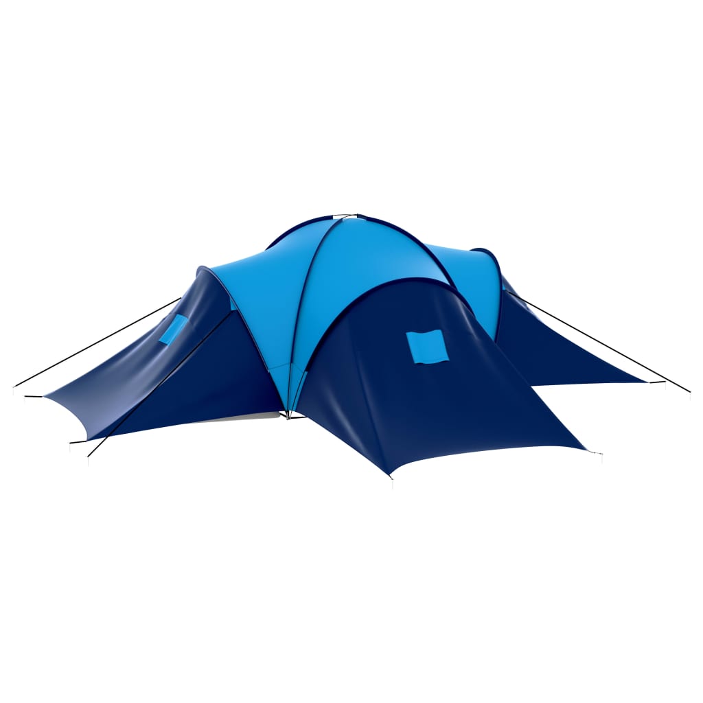 Tente VIDAXL 9 personnes bleu foncé et bleu