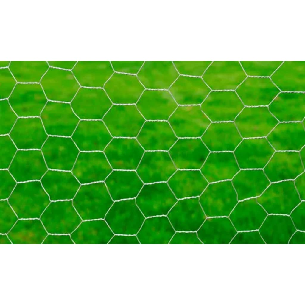 Vidaxl Poulet Fil 25x0,75 m Galvanisé en acier argent coloré