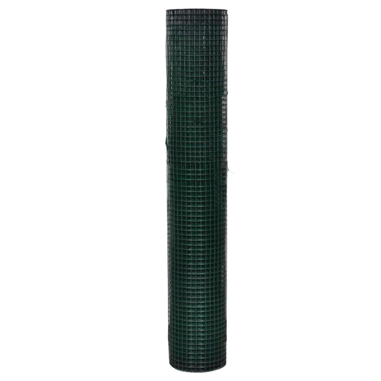 Vidaxl Poulet Fil 10x1 m Galvanisé Acier avec revêtement en PVC vert