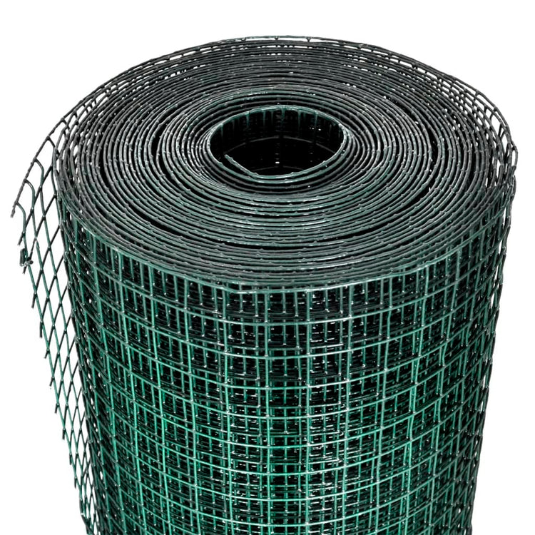 Vidaxl Poulet Fil 10x1 m Galvanisé Acier avec revêtement en PVC vert