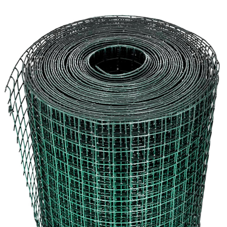 Vidaxl Poulet Fil 1x25 M Galvanisé en acier vert