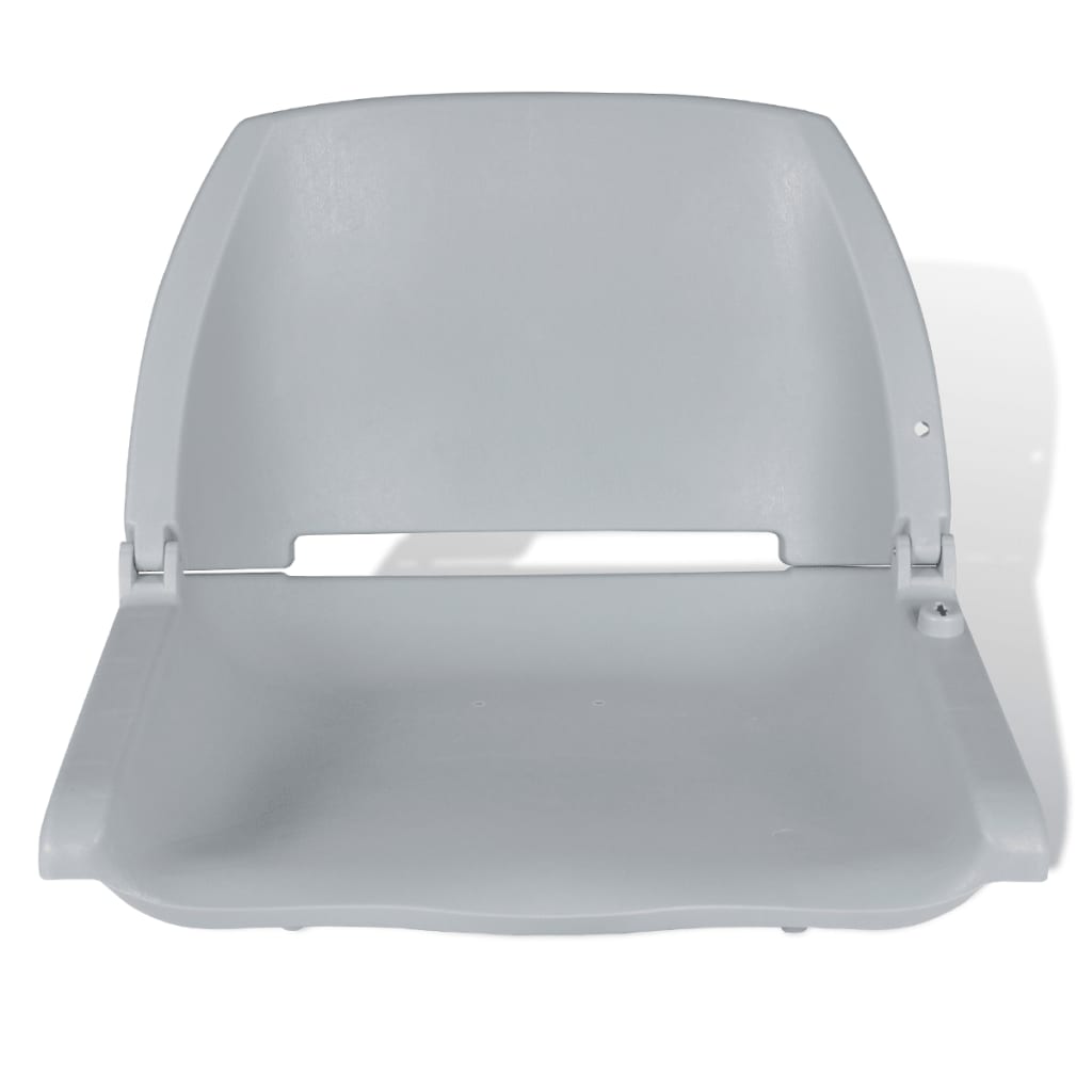 Chaise de bateau Vidaxl sans coussin pliable 48x51x41 cm gris