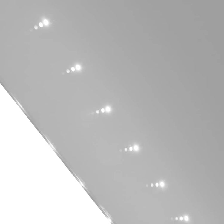 Miroir de salle de bain Vidaxl avec LEDS 100x60 cm