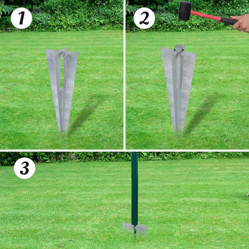 Vidaxl Hek 10x0,8 m en acier vert