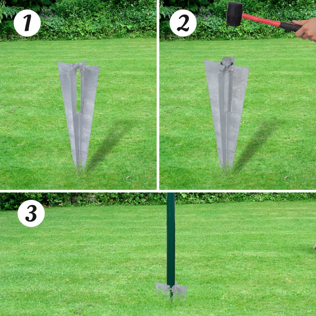 Vidaxl Hek 10x1,0 m en acier vert