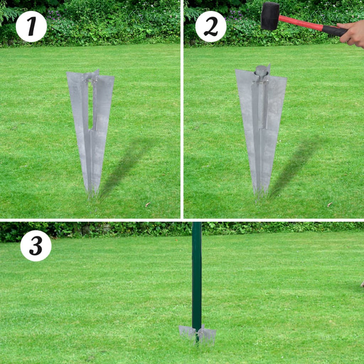 Vidaxl Hek 10x1,0 m en acier vert