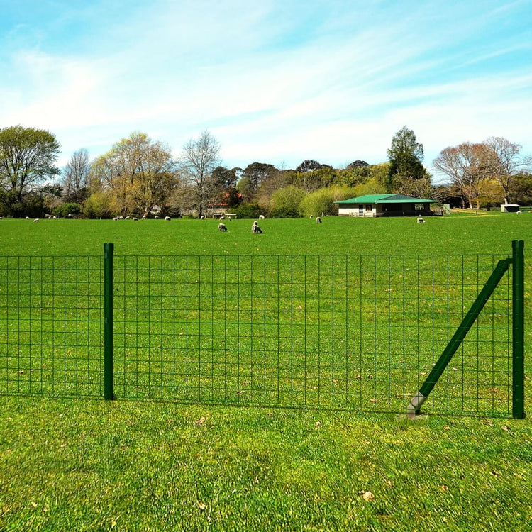 Vidaxl Hek 10x1,5 m en acier vert