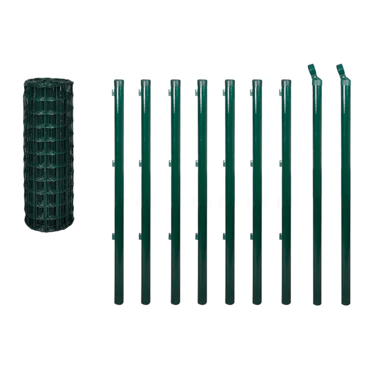 Vidaxl Eurohek 10x1,0 m en acier vert