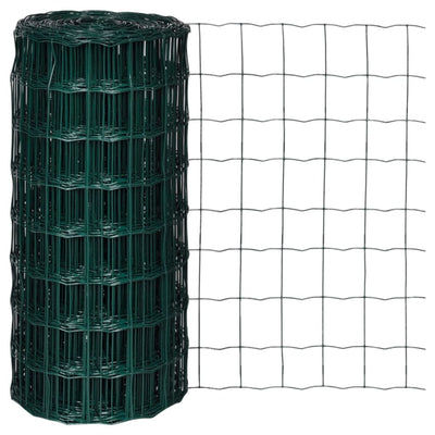 Vidaxl Hek 10x0,8 m en acier vert