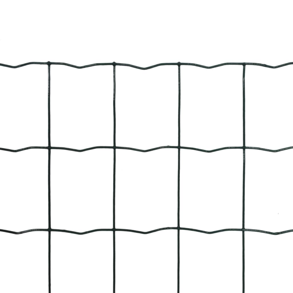 Vidaxl Hek 10x0,8 m en acier vert