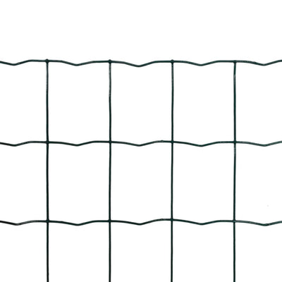 Vidaxl Hek 10x0,8 m en acier vert