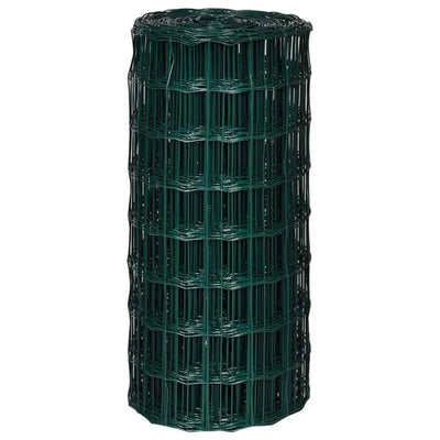 Vidaxl Hek 10x0,8 m en acier vert