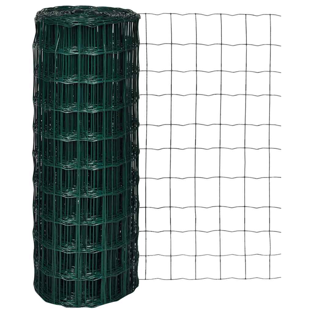 Vidaxl Hek 10x1,0 m en acier vert