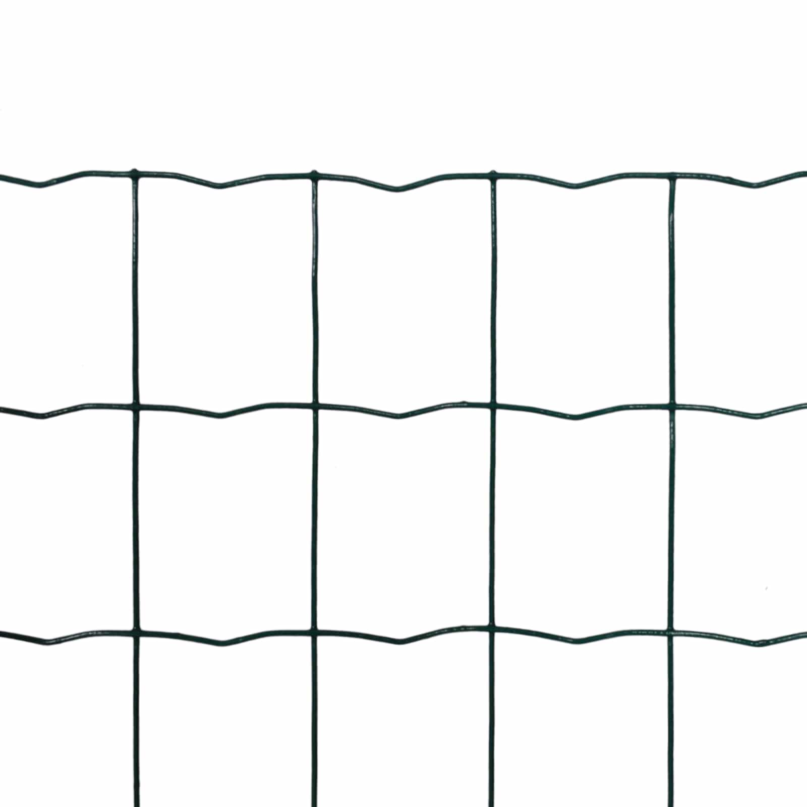Vidaxx clôture euro vert 1000 x 180 cm fer enduit de PVC