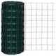 Vidaxl hek 25x0,8 m en acier vert
