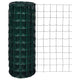 Vidaxl hek 25x1,0 m en acier vert